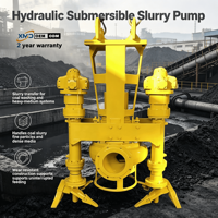 Pompe à boue submersible hydraulique industrielle à haute teneur en solides pour le dragage portuaire et la remise en état des terres