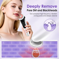 Masseur Photonique Intelligent pour la Maison : Appareil de Beauté LED Rouge et Bleu pour Rajeunissement Cutané, Nettoyage Chaud, Anti-Âge, Lifting et Raffermissement, Application Sûre