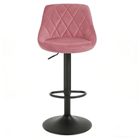 Tabouret de bar de luxe en velours vert, réglable en hauteur par vérin à gaz, pivotant à 360° avec repose-pieds pour îlot de cuisine domestique