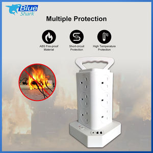 Multiprise Verticale Certifiée CE avec Protections Anti-Surtension pour Prises Universelles UK/US/EU, Type Tour Industrielle - Product Image 4