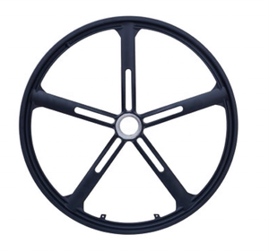 Jantes de vélo de 24 pouces en alliage de magnésium, roues à 5 branches, jante de vélo en alliage de magnésium avec moyeu à dynamo intégré (SHIMANO & SUNRACE) - Product Image 1