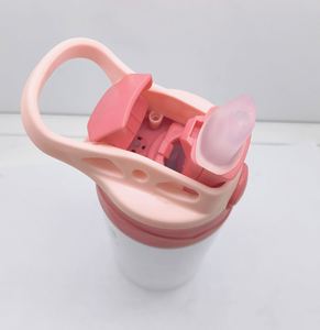 Vaso Infantil con Tapa Abatible de 350 ml (12 oz), Doble Aislamiento de Acero Inoxidable, Recto, para Sublimación, Botella de Agua para Niños - Product Image 3