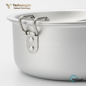 Pure aluminum pot set, lunch <b>box</b>, dining plate, outdoor <b>camping</b> pot set, <b>storage</b> pot set, <b>camping</b> pot - Product Image 4