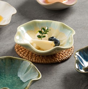 Platos de Cerámica con Forma de Flor Aptos para Alimentos, con Esmalte de Horno Colorido, Vajilla Apilable Apta para Microondas y Lavavajillas para Uso Diario - Product Image 4