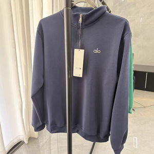 Sudadera con capucha de algodón informal con media cremallera y letras, cuello alto, manga larga, efecto adelgazante, para hombre y mujer, ideal para fitness y deportes, para otoño/invierno. - Product Image 3