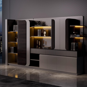 <span class=keywords><strong>Archivador</strong></span> Ejecutivo con Luz LED, Archivadores Modernos para Oficina, Mueble de Almacenamiento con Puerta de Vidrio, Muebles de Oficina - Product Image 2