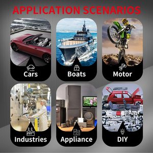 5A 12V <strong>5</strong> Pin <strong>Push</strong> Switch Momentary Ring <strong>Illuminated</strong> Flat 19mm Black Metal <strong>Push</strong> <strong>Button</strong> Switch Waterproof IP65 Max Voltage 250V - Product Image 6