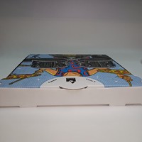 SP2710 Proveedor de Cajas de Pizza Impresas Recicladas con Diseño Personalizado, Caja de Embalaje de Papel Corrugado para Llevar, Contenedor de Alimentos para Sándwiches