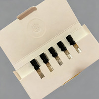 Coffret Découverte Parfum Personnalisé Gaufré 5 ou 7 Pièces, Échantillons Testeurs 1ml 2ml Flacons Livret Boîte en Papier avec Insert