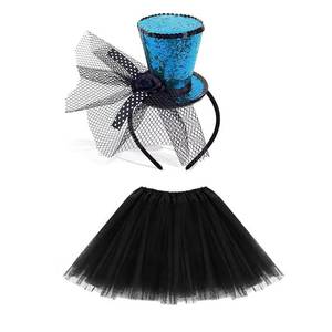 Diadema Decorativa con Lentejuelas para Disfraz de Halloween, Aro para el Cabello con Sombrero para Fiestas y Cosplay, para Festivales - Product Image 4