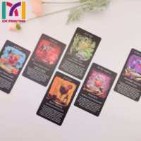 Cartes de tarot et d'oracle personnalisées directement de l'usine, impression offset de haute qualité, bord doré holographique avec boîte cadeau
