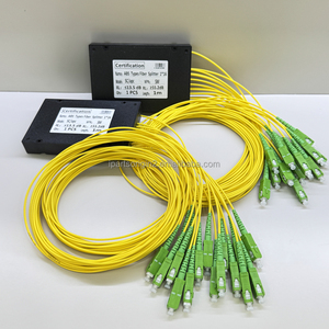 ตัวแยกไฟเบอร์แบบ ABS 1x16 SC/APC โหมดเดี่ยว สายเคเบิลใยแก้วนำแสงภายในอาคาร ความยาว 1 เมตร สีเหลือง ปลอกหุ้ม LSZH ตัวแยกสัญญาณแสง - Product Image 1