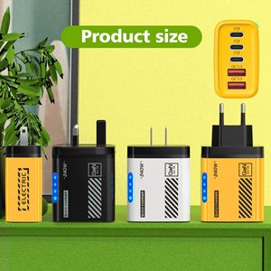 Cargador Rápido USB Tipo-C de 240W con 5 Puertos, Enchufe EU/US/UK, Luz LED, <span class=keywords><strong>Adaptador</strong></span> de <span class=keywords><strong>Corriente</strong></span> de Escritorio 2026 para <span class=keywords><strong>iPhone</strong></span> 17, 16, 15, <span class=keywords><strong>13</strong></span>, 12 <span class=keywords><strong>Pro</strong></span> <span class=keywords><strong>Max</strong></span> - Product Image 4