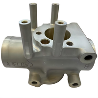 Corps de vanne de régulation de débit en aluminium moulé sous pression personnalisé avec marquage de direction de flux pour systèmes pneumatiques et hydrauliques industriels
