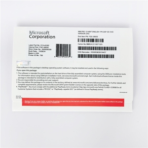 วินโดวส์ <span class=keywords><strong>10</strong></span> โปร ดีวีดี เวอร์ชั่นภาษาอังกฤษ คีย์ MAC/<span class=keywords><strong>OEM</strong></span> แท้ 100% เปิดใช้งานออนไลน์ทั่วโลก ปรับแต่งได้ รับประกันคุณภาพ 6 เดือน ฟรี - Product Image 1