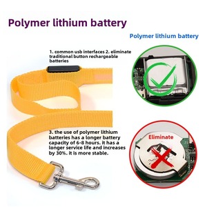 สายจูงสุนัขไนล่อน LED ปรับแต่งได้สายจูงสุนัขไนล่อนแบบมีไฟ LED กันน้ำ - Product Image 6