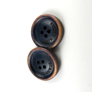 Tùy chỉnh-thực hiện flatback 4-lỗ nút với ghi hiệu ứng Xương Thiết kế vòng mô hình sừng trang trí cho nút trang trí với logo - Product Image 5