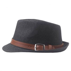 Sombreros Fedora Británicos Vintage para Hombre, para Verano, Playa, Fiesta, Protección Solar Anti-UV, con Cinta y Cuerda - Product Image 2