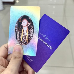 Carte postale couleur double face personnalisée de haute qualité kpop holographique Kpop pour collection - Product Image 4