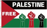 Drapeau et bannière imprimés Palestine 3x5 pieds 100% polyester, prix plus bas et qualité supérieure