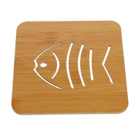 Sous-plat en bois TaiLai, sous-plat artisanal en bois pour casseroles et poêles chaudes, 9,5 cm et 14,5 cm, sous-plat en bois pour la cuisine