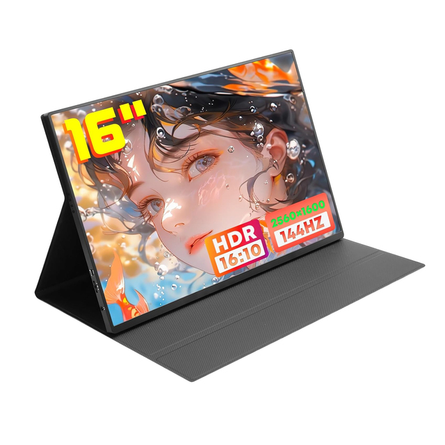 GBOLE Portable Monitors  14" 15.6" 16" 17.3" 18.5" IPS Screen FHD 2.5K Extender USB-Type-C for Xbox/mobile/laptop