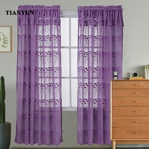 Hot Sale Product Arab Style Polyester Warp Knitted Jacquard Lace <strong>Curtain</strong> <strong>for</strong> <strong>Kitchen</strong> Window - Product Image 2