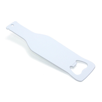 Ouvre-bouteille rectangulaire en métal blanc vierge pour sublimation, idéal pour cadeaux DIY, outils de cuisine, bars, restaurants et fêtes