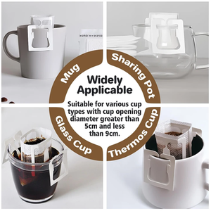 50PCS Pack Portable Disposable <b>Coffee</b> <b>Filter</b> <b>Paper</b> Bags Hanging Ear Drip <b>Coffee</b> Bag for Outdoor Travel Camping - Product Image 5