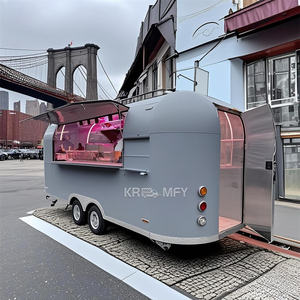 Camiones 2025, Remolques Móviles de Comida Rápida con Horno de Pizza, Carritos de Venta Ambulante para Europa - Product Image 1