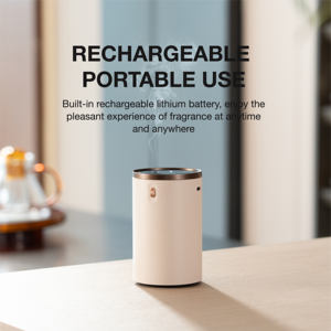 Luxury Metal Smart <b>car</b> <b>air</b> fresh diffuser Waterless Essential Oil Home and <b>Car</b> Rechargeable Diffuser with Start-stop function - Product Image 5