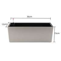Pot de fleurs Lily en plastique durable, auto-arrosant, à suspendre au mur, pour plantes et fleurs de jardin