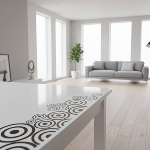 บริการฝังลายและตัดด้วยเลเซอร์บนวัสดุคอริอันด้วยเครื่อง CNC |   ออกแบบตกแต่งภายในบ้านและอาคารพาณิชย์สไตล์โมเดิร์นตามความต้องการ - Product Image 1