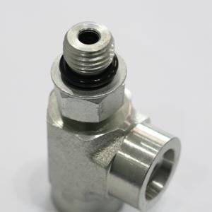 Adaptador hidráulico de acero al carbono SAE, junta de ajuste, junta tórica macho ajustable, jefe ORB hembra ORB, pezón en T 6835 <span class=keywords><strong>NWO</strong></span>, arandela de tuerca engarzada - Product Image 2