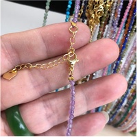 Perle taillée 2-3mm pierres précieuses perles collier cristal Quartz Tourmaline Agate perle naturelle aigue-marine hommes femme bijoux cadeau de fête