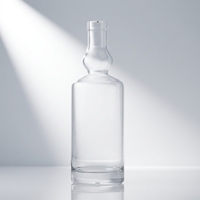 Bouteille en verre à fond épais de haute qualité 750 ml vide avec bouchon en liège pour gin et tequila, directement de l'usine