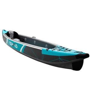 Kayak de pêche double places bleu pour sports nautiques en plein air OEM, 14 pieds, avec sièges, 430*80*10cm, bateau de pêche pour 2 personnes, 14 pieds, Kaya - Product Image 4
