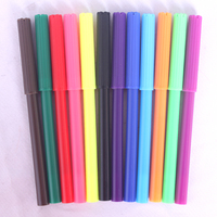 Stylo marqueur de dessin d'art personnalisé de haute qualité fournitures de papeterie scolaire 6/12/18/24 couleurs feutre pointe aquarelle pinceau stylos pour enfants