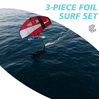 Offre Spéciale : Kit de Wing Foil en Carbone en Stock – Ensemble Kitesurf 3-en-1 pour Débutants – Planche, Pompe et Aile Gonflable