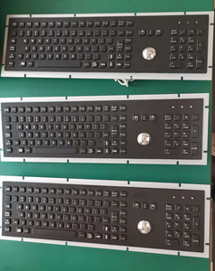 Bàn phím inox công nghiệp 106 phím với chuột Trackball 38mm và bàn phím số màu đen cho các ứng dụng kiosk - Product Image 4