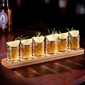 Verres à liqueur mignons de 1,5 oz, en cristal transparent, empilables, réutilisables et durables, mini verres à shot Tiki multi-usages - Product Image 2
