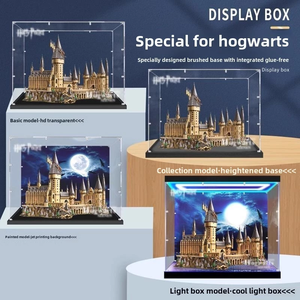 Vitrine <span class=keywords><strong>de</strong></span> présentation pour figurines, boîte <span class=keywords><strong>de</strong></span> rangement 71043, montage facile en DIY pour le château <span class=keywords><strong>de</strong></span> <span class=keywords><strong>Poudlard</strong></span>, boîte à briques transparente anti-poussière et boîte cadeau - Product Image 4