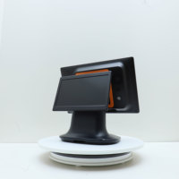Terminal de point de vente et caisse enregistreuse CITAQ N1 à double écran de 15,6 pouces avec système d'exploitation Windows/Linux, mémoire 128 Go, garantie de 3 ans