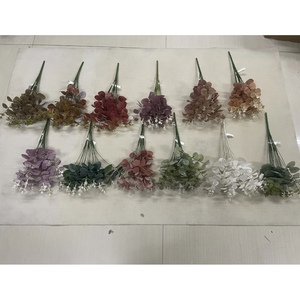 Bán Buôn Giá Rẻ Giá 3D 12 Màu Sắc Thường Xanh Trang Trí Nội Thất Cho Trang Trí Nội Thất 4 Chi Nhánh Nhân Tạo Bạch Đàn Lá - Product Image 1