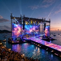 Écran LED de location pour scène de concert P4.81 extérieur 500*1000mm, assemblage sans joint, ultra-mince, mur vidéo LED HD pour scène