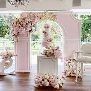 PVC Open Arch <b>Backdrop</b> for Wedding <b>Party</b> Decoration Elegant Wedding Supplies-Floral Arch Flower Design - Product Image 4