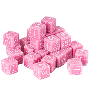 FACCUB Nuevo Dado de Resina Morado de 16mm D6, Estilo Mecánico, Digital, de Seis Caras, Accesorio para Juegos de Mesa - Product Image 2