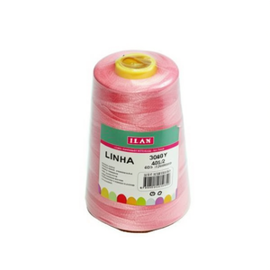 Ilan <b>Sewing</b> Thread 3060Y 40S/2 Polyester Pink Color 12pcs <b>Box</b> Packaging - Product Image 1
