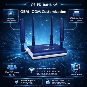 Routeur WiFi 6 DNXT 4G LTE avec emplacement pour carte SIM, USB Type-C, pare-feu, 300 Mbps, pour usage domestique - Product Image 2