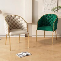 Chaise de style moderne-Chaise de salle à manger confortable pour la maison-Chaise Napoleon Blanche Design